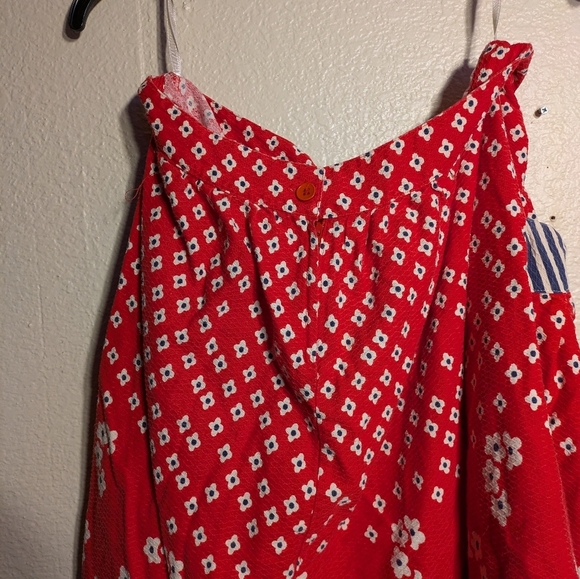 Red Floral Women's skirt with pockets pre-owned size 15 inch waist - Picture 9 of 11